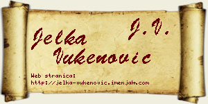Jelka Vukenović vizit kartica